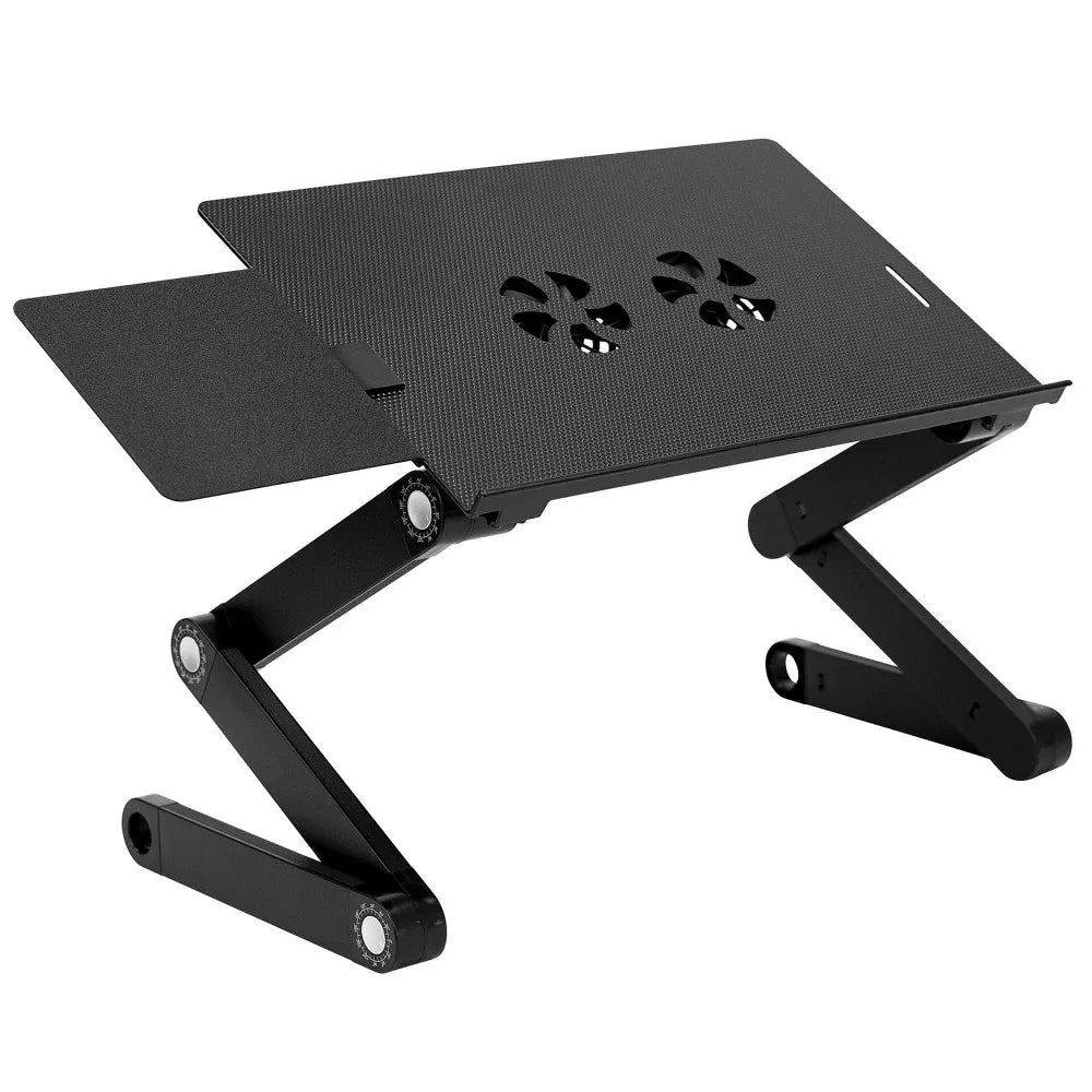 Support pour ordinateur portable réglable avec ventilateurs de refroidissement