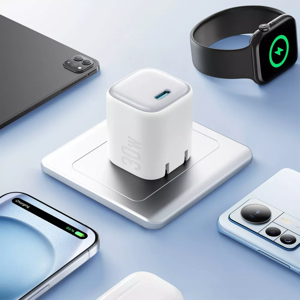 Chargeur mural USB-C 30W PD à recharge rapide