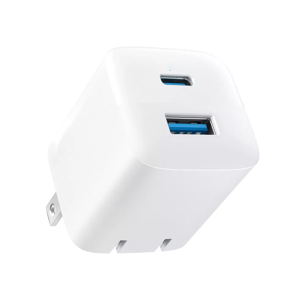 Chargeur mural 2 ports 33W PD avec câble USB-C